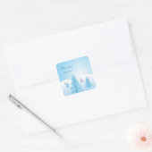 クリスマスの風景 スクエアシール (封筒)