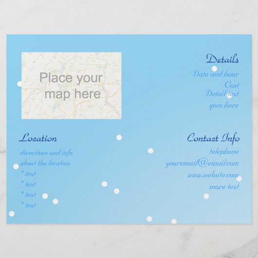 クリスマスの風景 チラシ (裏面)