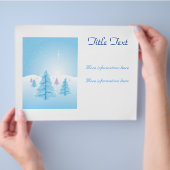 クリスマスの風景 チラシ (手)