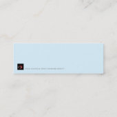 クリスマスの風景 – ブックマーク スキニー名刺 (裏面)