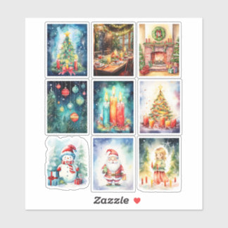 クリスマスの風景 ヴィニールステッカー シール