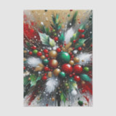クリスマスの飛沫 / 白い爆発 薄葉紙 (正面)