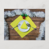 クリスマスの食事 ポストカード (正面)