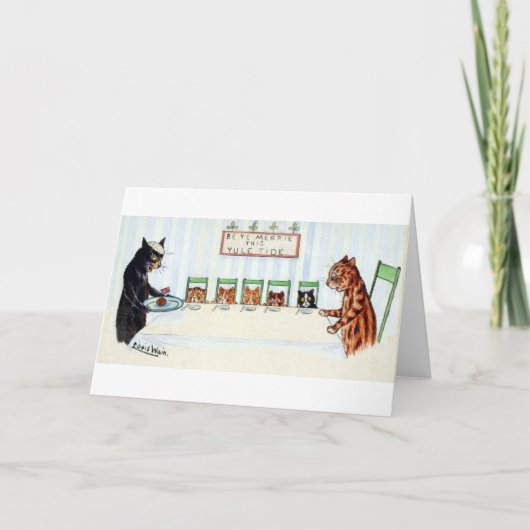 クリスマスの食事、ルイWain シーズンカード (正面)