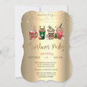 クリスマスの飲み会 会社のクリスマスパーティー 招待状 (正面)