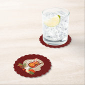 クリスマスの飲み物 ペーパーコースター (インサイチュ)