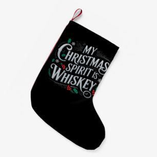 クリスマスの飲酒、ウイスキー愛好家、飲酒者の名言 スモールクリスマスストッキング