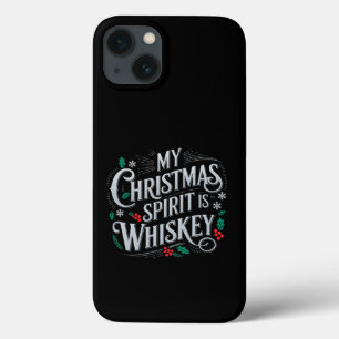 クリスマスの飲酒、ウイスキー愛好家、飲酒者の言葉 iPhone 13ケース