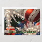 クリスマスの飾りと光 シーズンカード (正面/裏面)