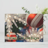 クリスマスの飾りと光 シーズンカード (スタンド正面)