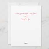 クリスマスの飾りと光 シーズンカード (裏面)