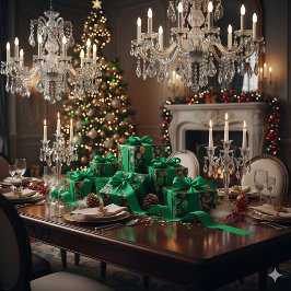 クリスマスの飾りに最適な鮮やかなグリーンのグログランリボン グログランリボン