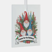 クリスマスの飾りのかわいい格言。 ガラスオーナメント (正面右)