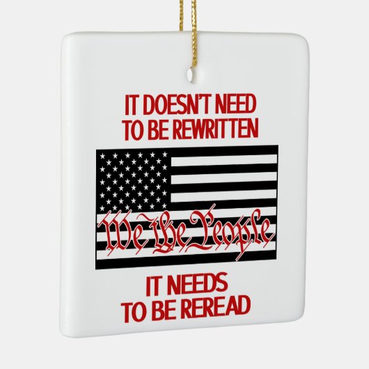 クリスマスの飾りを読み直す必要がある セラミックオーナメント (右)