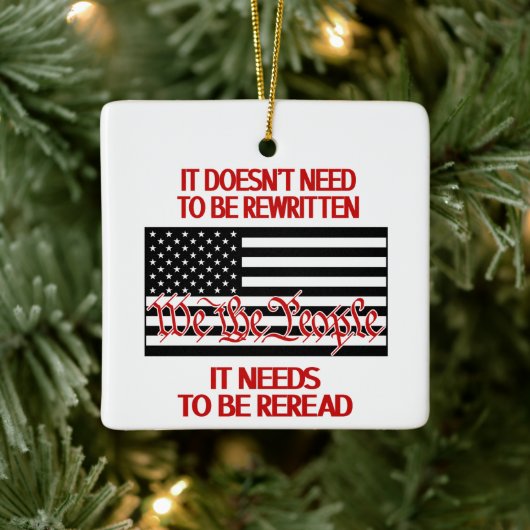 クリスマスの飾りを読み直す必要がある セラミックオーナメント (ツリー)