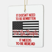 クリスマスの飾りを読み直す必要がある セラミックオーナメント (左)