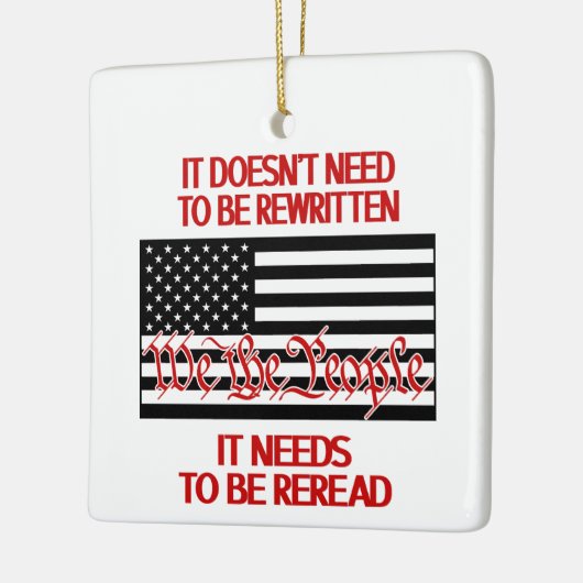 クリスマスの飾りを読み直す必要がある セラミックオーナメント (左)