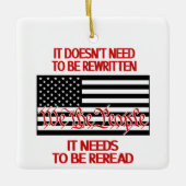 クリスマスの飾りを読み直す必要がある セラミックオーナメント (正面)