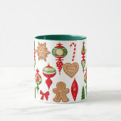 クリスマスの飾りギンガーブレッドクッキー飴 マグカップ (中央)