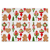 クリスマスの飾りギンガーブレッドクッキー飴 ラージペーパーバッグ (正面)