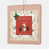 クリスマスの飾りパーソナライズされた付けのお願い セラミックオーナメント (左)
