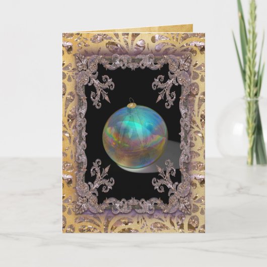 クリスマスの飾りビクトリアン物 シーズンカード (正面)