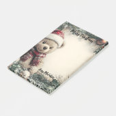 クリスマスの飾り付きかわいいテディベア – Festi ポストイット (アングル)