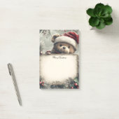 クリスマスの飾り付きかわいいテディベア – Festi ポストイット (オフィス)