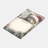 クリスマスの飾り付きかわいいテディベア – Festi ポストイット (アングル)