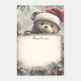 クリスマスの飾り付きかわいいテディベア – Festi ポストイット