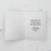 クリスマスの飾り付き天使 カード (内部)