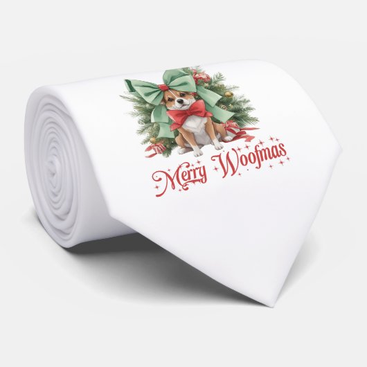 クリスマスの飾り付き弓のかわいい小さなコルギ ネクタイ (ロール)