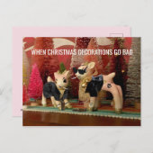 クリスマスの飾り付けが悪いはがきに変わる時期 シーズンポストカード (正面/裏面)