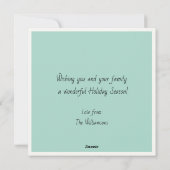 クリスマスの飾り付けすてきを自由に行う |休日 シーズンカード (裏面)