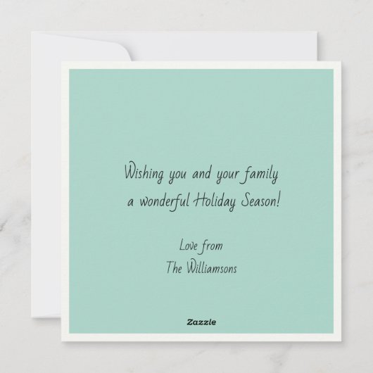 クリスマスの飾り付けすてきを自由に行う |休日 シーズンカード (裏面)