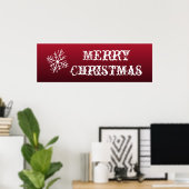 クリスマスの飾り付けに最適なサイン ウォールポスター ポスター (ホームオフィス)