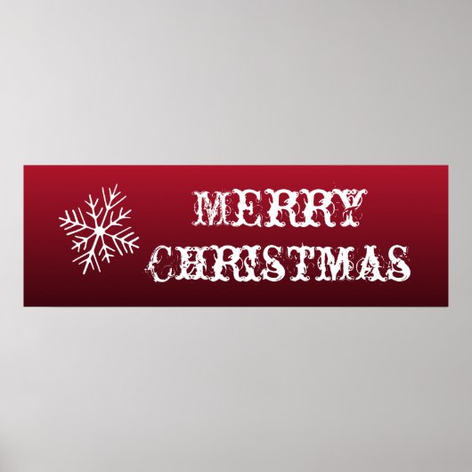 クリスマスの飾り付けに最適なサイン ウォールポスター ポスター (正面)