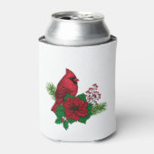 クリスマスの飾り付けに赤い深紅色 缶クーラー (缶正面)