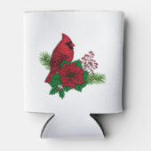 クリスマスの飾り付けに赤い深紅色 缶クーラー (正面)