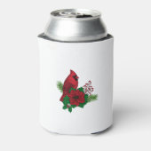 クリスマスの飾り付けに赤い深紅色 缶クーラー (缶裏面)