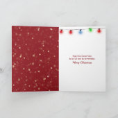 クリスマスの飾り付けのネズミ シーズンカード (内部)