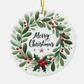 クリスマスの飾り付けの大物に行く方法 セラミックオーナメント (正面)