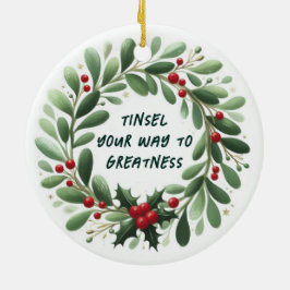 クリスマスの飾り付けの大物に行く方法 セラミックオーナメント