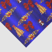 クリスマスの飾り付けを青に 薄葉紙 (詳細)