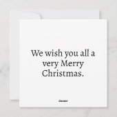 クリスマスの飾り付けコラージュ シーズンカード (裏面)