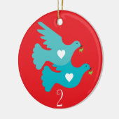 クリスマスの飾り付け二日目 セラミックオーナメント (左)