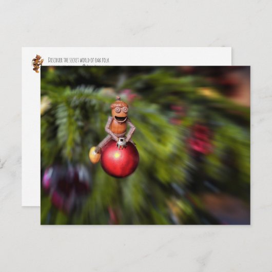 クリスマスの飾り付け小人のクリスマス ポストカード (正面/裏面)