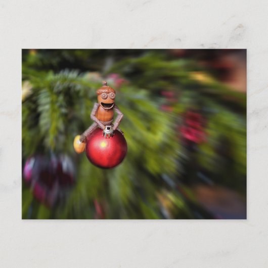 クリスマスの飾り付け小人のクリスマス ポストカード (正面)