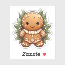 クリスマスの飾り付け愛焼いたのジンジャーブレッド シール