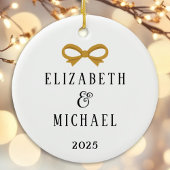クリスマスの飾り付け新品が最初結婚したに セラミックオーナメント